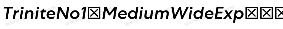 TriniteNo1-MediumWideExp字体转换