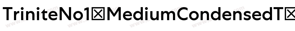 TriniteNo1-MediumCondensedT字体转换