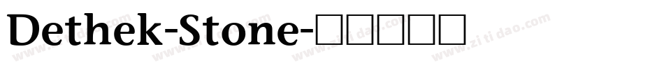 Dethek-Stone字体转换
