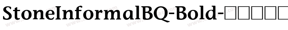 StoneInformalBQ-Bold字体转换