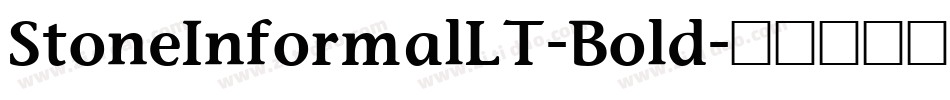 StoneInformalLT-Bold字体转换