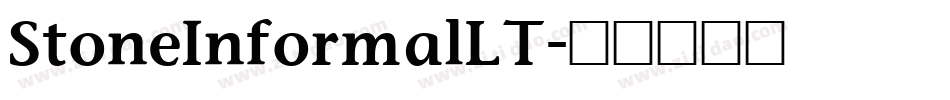 StoneInformalLT字体转换