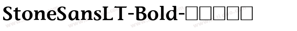 StoneSansLT-Bold字体转换