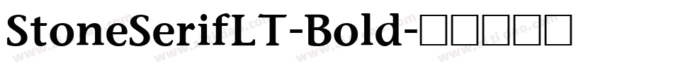 StoneSerifLT-Bold字体转换