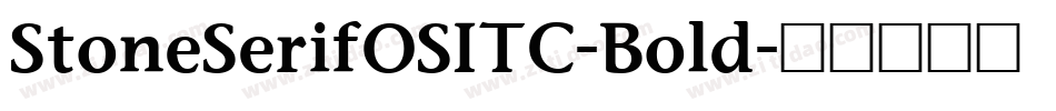 StoneSerifOSITC-Bold字体转换