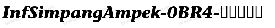 InfSimpangAmpek-0BR4字体转换