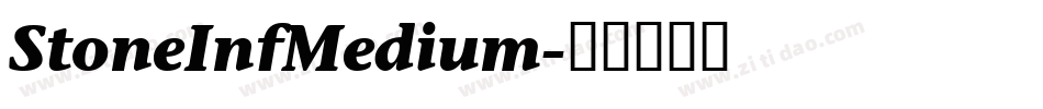 StoneInfMedium字体转换