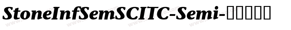 StoneInfSemSCITC-Semi字体转换