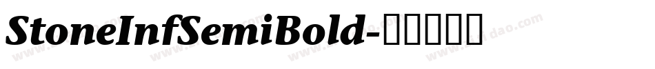 StoneInfSemiBold字体转换