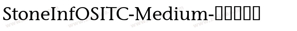 StoneInfOSITC-Medium字体转换