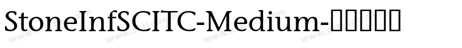 StoneInfSCITC-Medium字体转换