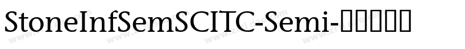 StoneInfSemSCITC-Semi字体转换