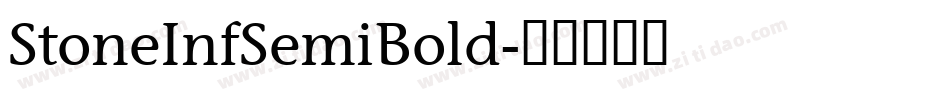 StoneInfSemiBold字体转换