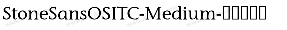 StoneSansOSITC-Medium字体转换