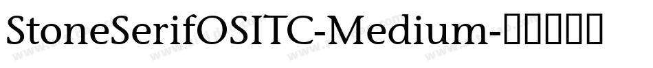 StoneSerifOSITC-Medium字体转换