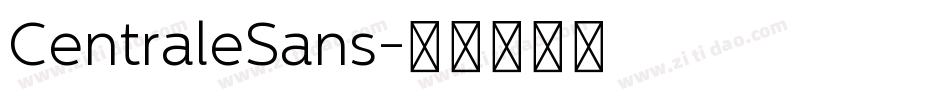 CentraleSans字体转换
