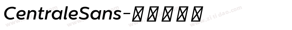 CentraleSans字体转换