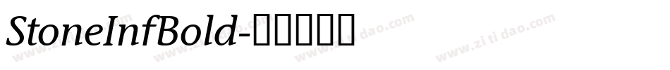 StoneInfBold字体转换