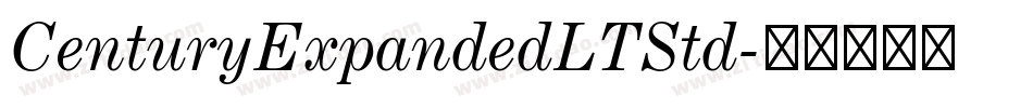 CenturyExpandedLTStd字体转换