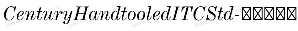 CenturyHandtooledITCStd字体转换