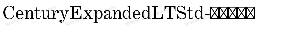 CenturyExpandedLTStd字体转换