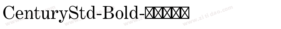 CenturyStd-Bold字体转换