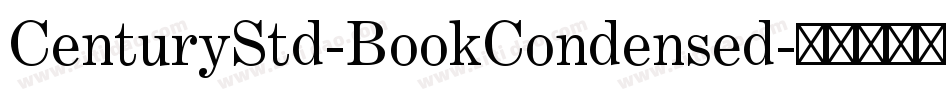 CenturyStd-BookCondensed字体转换