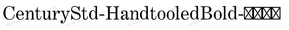 CenturyStd-HandtooledBold字体转换