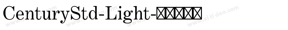 CenturyStd-Light字体转换
