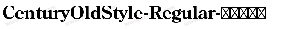 CenturyOldStyle-Regular字体转换