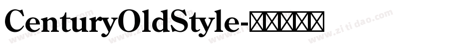 CenturyOldStyle字体转换