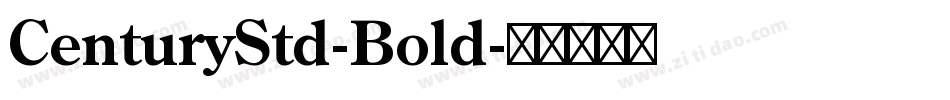 CenturyStd-Bold字体转换
