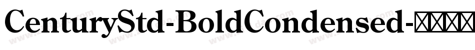 CenturyStd-BoldCondensed字体转换
