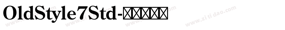 OldStyle7Std字体转换