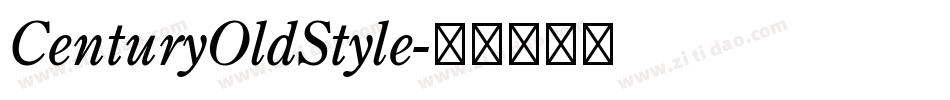 CenturyOldStyle字体转换