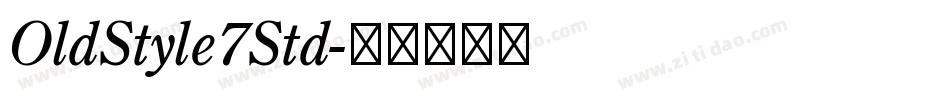 OldStyle7Std字体转换