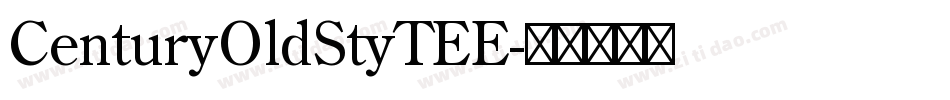 CenturyOldStyTEE字体转换