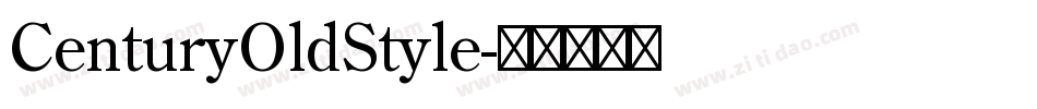 CenturyOldStyle字体转换