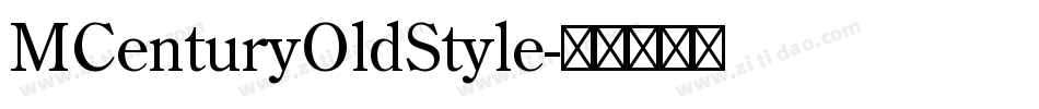 MCenturyOldStyle字体转换