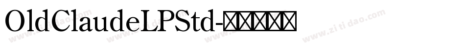 OldClaudeLPStd字体转换