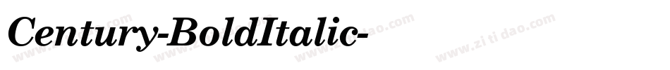 Century-BoldItalic字体转换