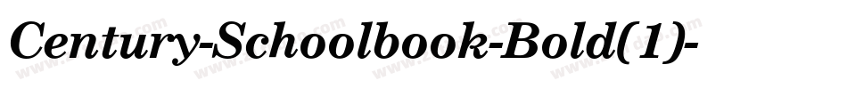 Century-Schoolbook-Bold(1)字体转换