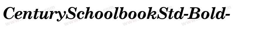 CenturySchoolbookStd-Bold字体转换