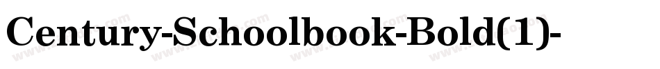Century-Schoolbook-Bold(1)字体转换