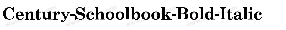 Century-Schoolbook-Bold-Italic字体转换