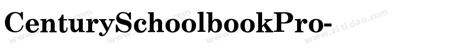 CenturySchoolbookPro字体转换