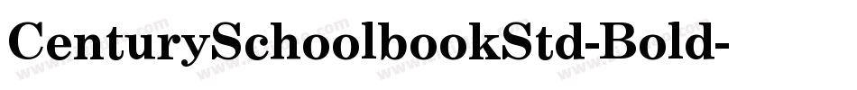 CenturySchoolbookStd-Bold字体转换