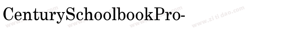 CenturySchoolbookPro字体转换
