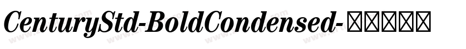 CenturyStd-BoldCondensed字体转换