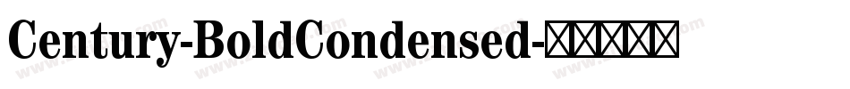 Century-BoldCondensed字体转换